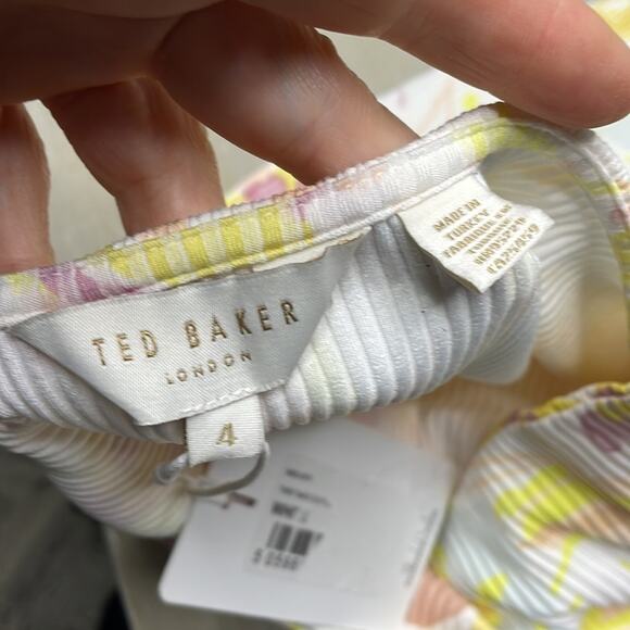 NWT Ted Baker ribbed floral bodycon dress - Picture 5 of 10